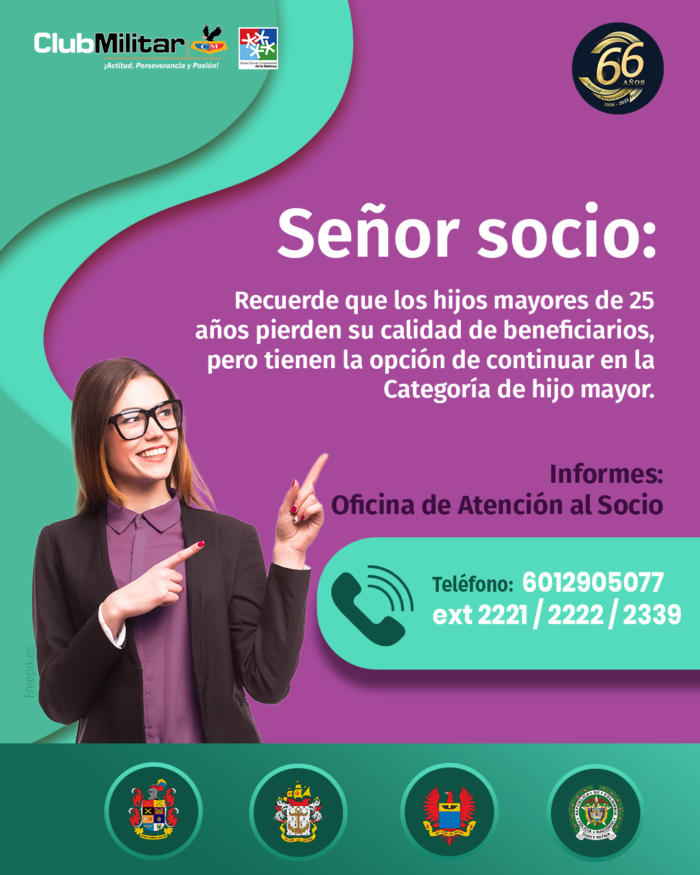 Cambio De Categor a Para Los Hijos Mayores De 25 A os Club Militar